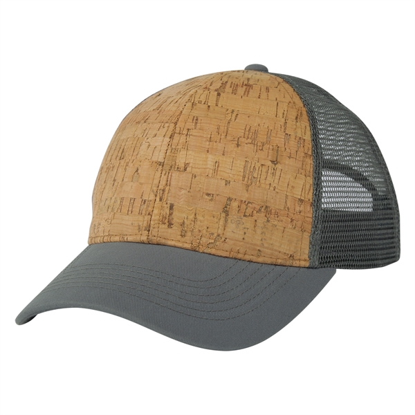 Eco-Friendly Cork Made Mesh Cap - Eco-Friendly Cork Made Mesh Cap - Image 4 of 6