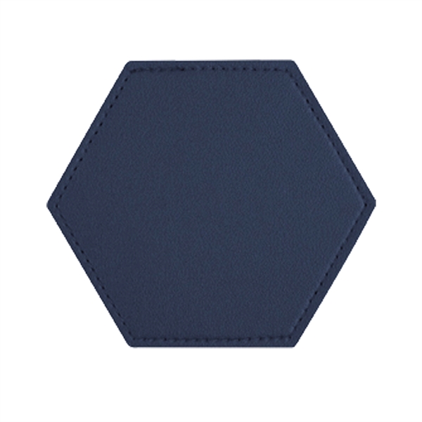 Leatherette Designed Coaster - Leatherette Designed Coaster - Image 2 of 5