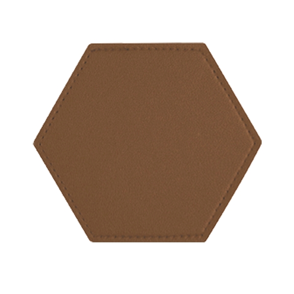 Leatherette Designed Coaster - Leatherette Designed Coaster - Image 3 of 5