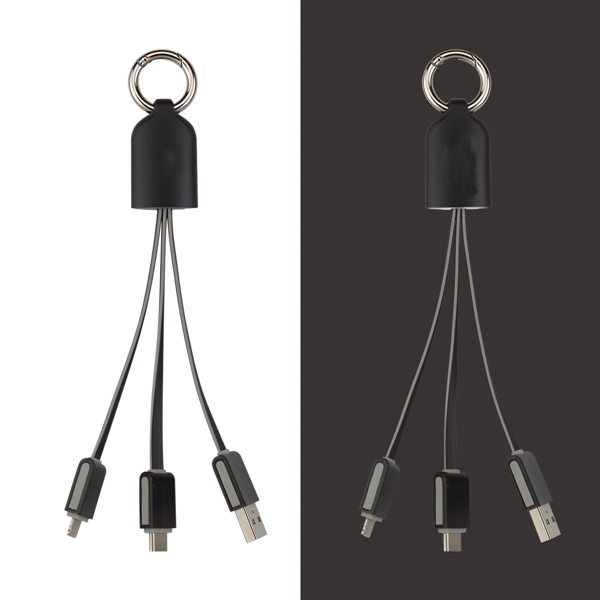 Brights 3-In-1 Charging Cable - Brights 3-In-1 Charging Cable - Image 1 of 9