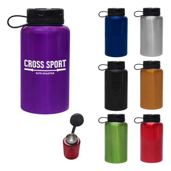 32 Oz.Stainless Steel Montgromery Water Bottle - 32 Oz.Stainless Steel Montgromery Water Bottle - Image 0 of 8