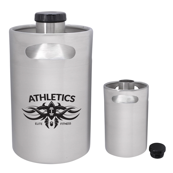 64 Oz. Portable and Handy Stainless Steel Growler - 64 Oz. Portable and Handy Stainless Steel Growler - Image 2 of 2