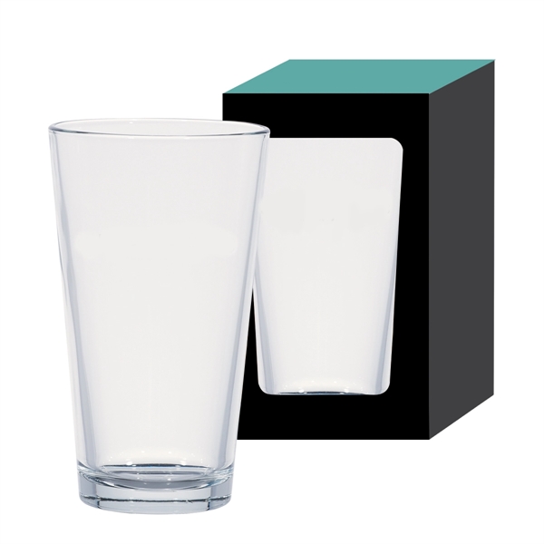 16 Oz. Classic Pint Glass With Custom Window Box - 16 Oz. Classic Pint Glass With Custom Window Box - Image 1 of 1