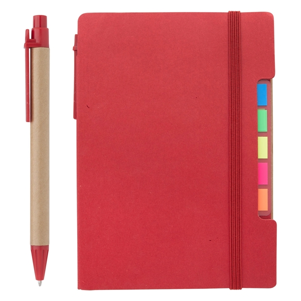 Notebook with Pen and Sticky Flags - Notebook with Pen and Sticky Flags - Image 4 of 8