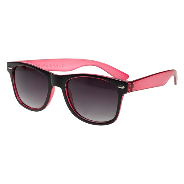 Bicolored Translucent Wayfare-Like Sunglasses - Bicolored Translucent Wayfare-Like Sunglasses - Image 1 of 9