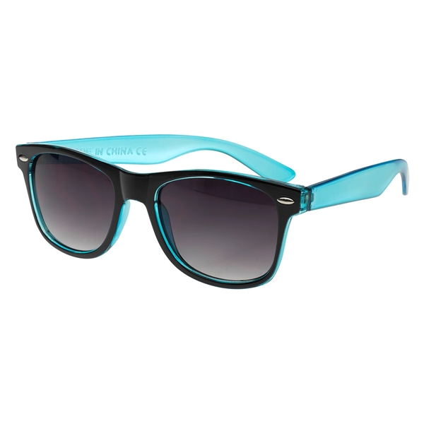 Bicolored Translucent Wayfare-Like Sunglasses - Bicolored Translucent Wayfare-Like Sunglasses - Image 3 of 9