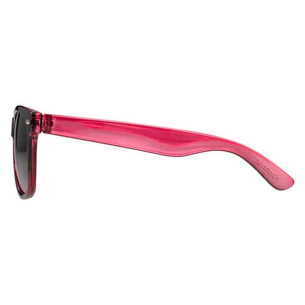Bicolored Translucent Wayfare-Like Sunglasses - Bicolored Translucent Wayfare-Like Sunglasses - Image 5 of 9
