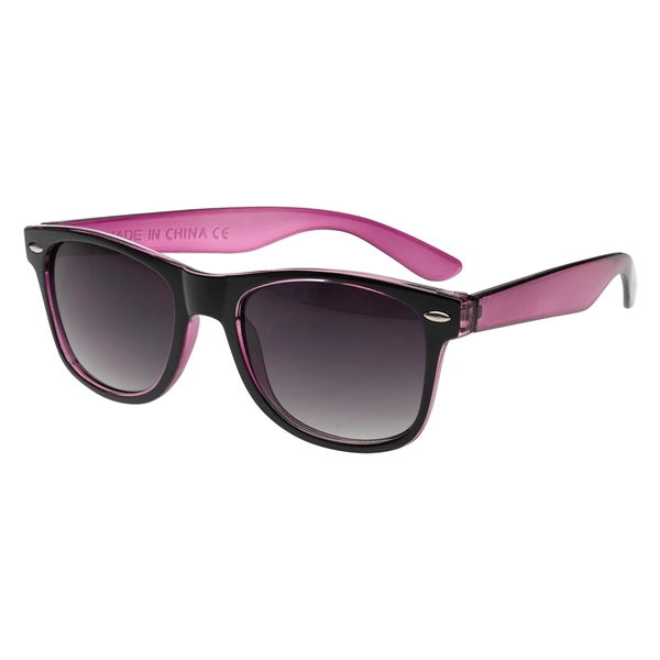 Bicolored Translucent Wayfare-Like Sunglasses - Bicolored Translucent Wayfare-Like Sunglasses - Image 7 of 9