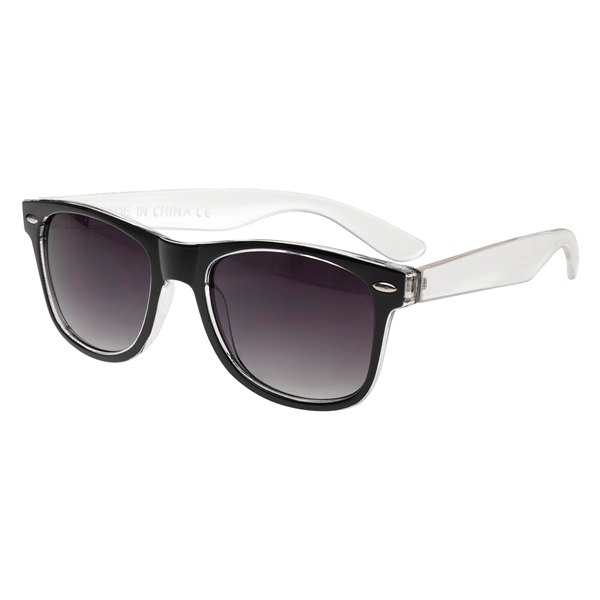 Bicolored Translucent Wayfare-Like Sunglasses - Bicolored Translucent Wayfare-Like Sunglasses - Image 8 of 9