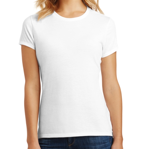 Sleek and Fitted Ladies Tee - Sleek and Fitted Ladies Tee - Image 1 of 10