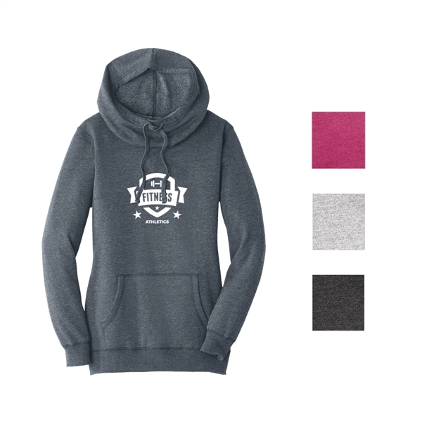 District Made® Women's Fleece Hooded Jacket - District Made® Women's Fleece Hooded Jacket - Image 0 of 4