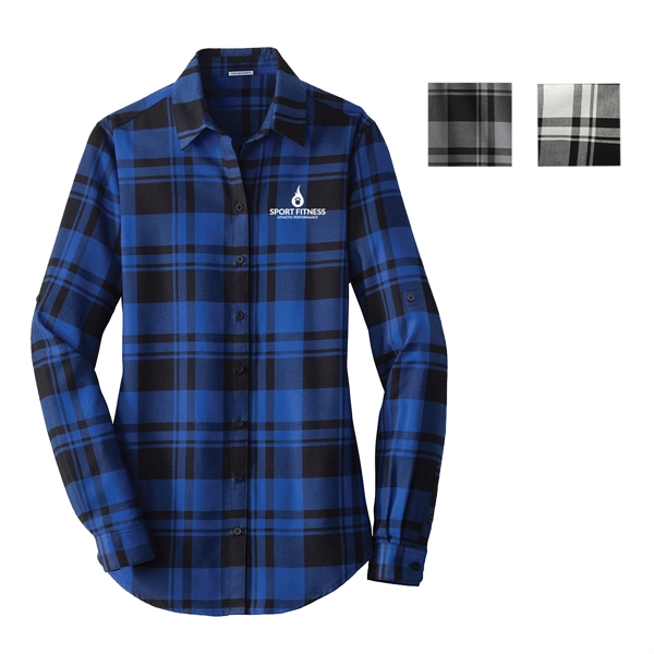 Port Authority Women's Longer Flannel Tunic - Port Authority Women's Longer Flannel Tunic - Image 0 of 3