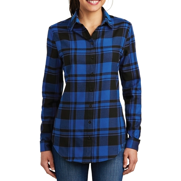 Port Authority Women's Longer Flannel Tunic - Port Authority Women's Longer Flannel Tunic - Image 1 of 3