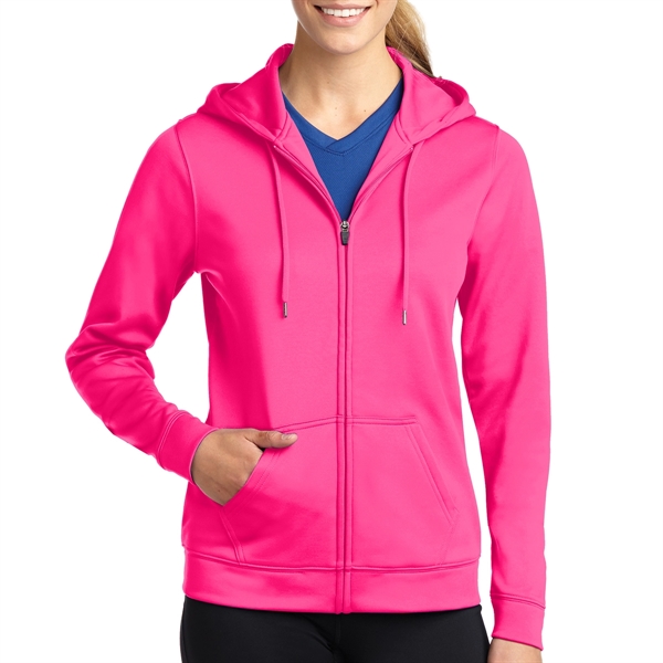 Sport-Tek® Sport-Wick® Women's Zippered Hoodie Jacket - Sport-Tek® Sport-Wick® Women's Zippered Hoodie Jacket - Image 4 of 6