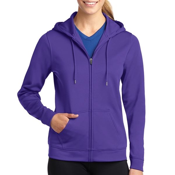 Sport-Tek® Sport-Wick® Women's Zippered Hoodie Jacket - Sport-Tek® Sport-Wick® Women's Zippered Hoodie Jacket - Image 5 of 6