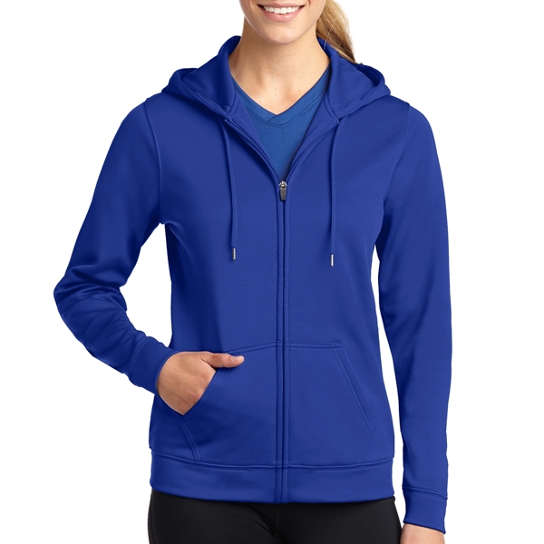 Sport-Tek® Sport-Wick® Women's Zippered Hoodie Jacket - Sport-Tek® Sport-Wick® Women's Zippered Hoodie Jacket - Image 6 of 6