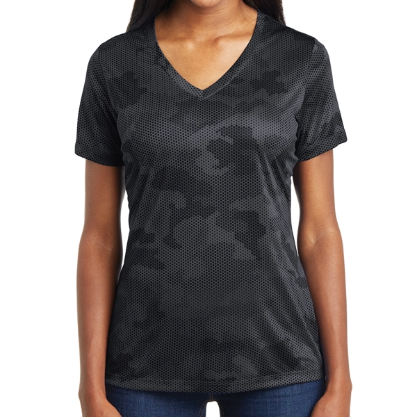 Ladies' Camo Inspired Shirt - Ladies' Camo Inspired Shirt - Image 5 of 12