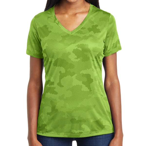Ladies' Camo Inspired Shirt - Ladies' Camo Inspired Shirt - Image 6 of 12