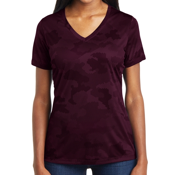 Ladies' Camo Inspired Shirt - Ladies' Camo Inspired Shirt - Image 7 of 12