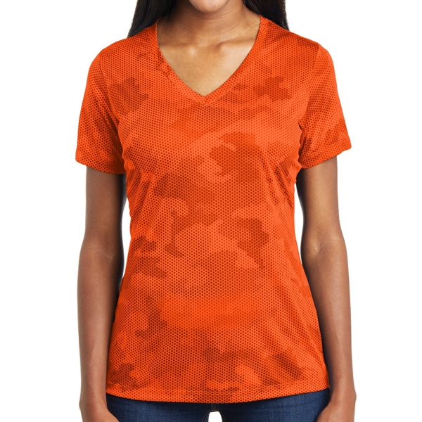 Ladies' Camo Inspired Shirt - Ladies' Camo Inspired Shirt - Image 8 of 12