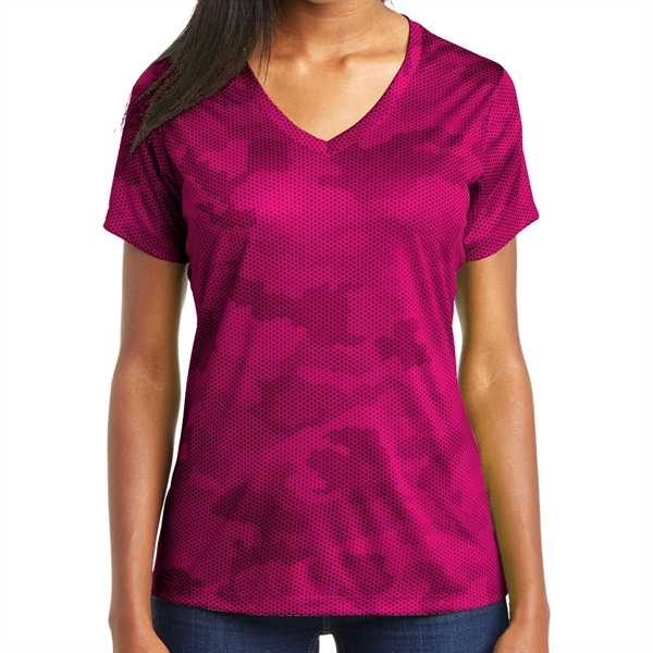Ladies' Camo Inspired Shirt - Ladies' Camo Inspired Shirt - Image 9 of 12