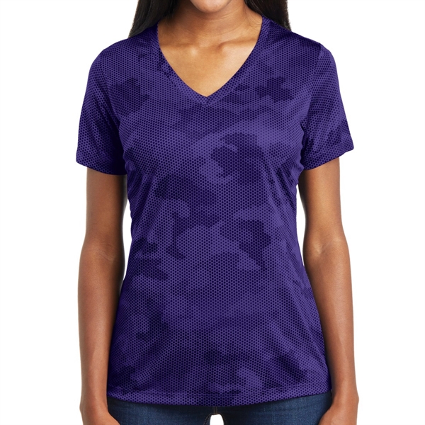 Ladies' Camo Inspired Shirt - Ladies' Camo Inspired Shirt - Image 10 of 12