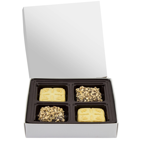 Custom Square Candy Box Filled with Gourmet Goodies - Custom Square Candy Box Filled with Gourmet Goodies - Image 1 of 3