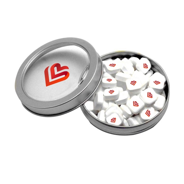 Imprinted Mints in Windowed Circular Tin - Imprinted Mints in Windowed Circular Tin - Image 0 of 1