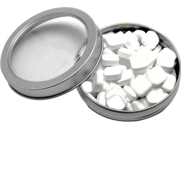 Imprinted Mints in Windowed Circular Tin - Imprinted Mints in Windowed Circular Tin - Image 1 of 1