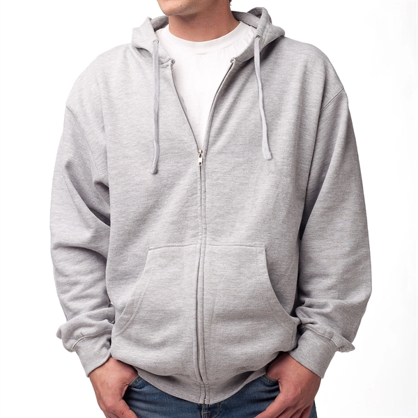 Male Midweight Sweatshirt with Zipper and Hood - Male Midweight Sweatshirt with Zipper and Hood - Image 6 of 10