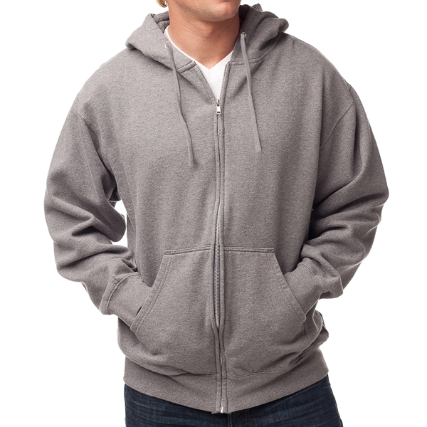 Male Midweight Sweatshirt with Zipper and Hood - Male Midweight Sweatshirt with Zipper and Hood - Image 7 of 10