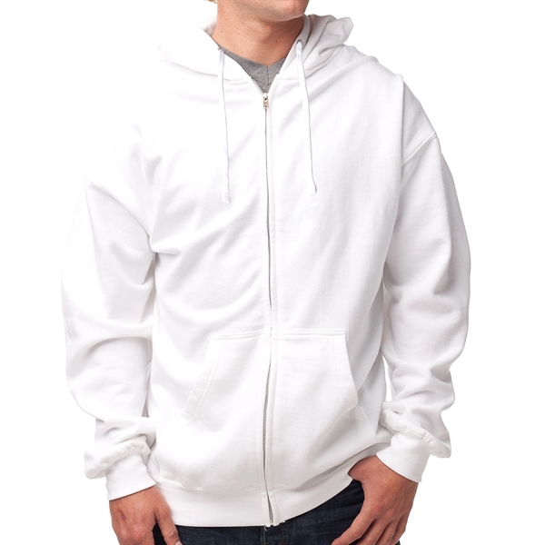 Male Midweight Sweatshirt with Zipper and Hood - Male Midweight Sweatshirt with Zipper and Hood - Image 9 of 10