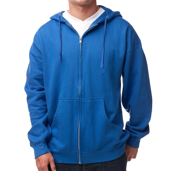 Male Midweight Sweatshirt with Zipper and Hood - Male Midweight Sweatshirt with Zipper and Hood - Image 10 of 10