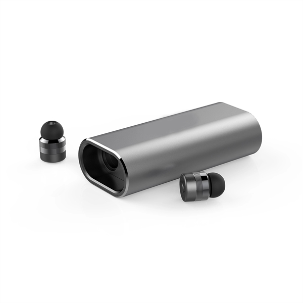 Two-In-One Wireless Earphones with Compact Power Bank - Two-In-One Wireless Earphones with Compact Power Bank - Image 2 of 2