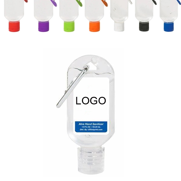 1.8 Oz. Hand Sanitizer Gel with Carabiner - 1.8 Oz. Hand Sanitizer Gel with Carabiner - Image 3 of 3