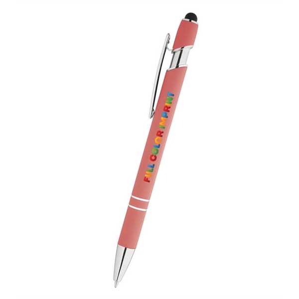 Velvet Soft Touch Stylus - Full Color Imprint - Velvet Soft Touch Stylus - Full Color Imprint - Image 1 of 8