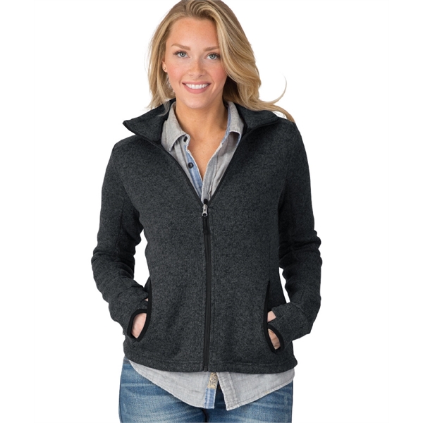 Women's Heathered Fleece Jacket - Women's Heathered Fleece Jacket - Image 4 of 9