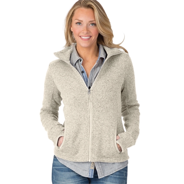 Women's Heathered Fleece Jacket - Women's Heathered Fleece Jacket - Image 8 of 9