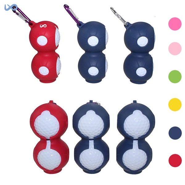 Golf Ball Silicone Cover with Key chain Ring