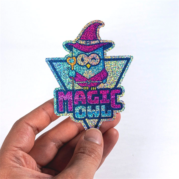 Custom Die-Cut Glitter Stickers - Custom Die-Cut Glitter Stickers - Image 0 of 1