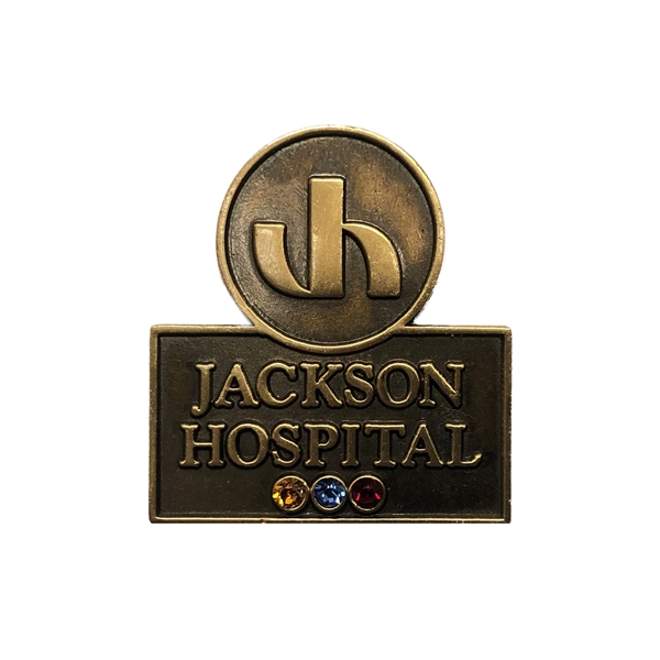 Die-Struck Plus Lapel Pin - Die-Struck Plus Lapel Pin - Image 2 of 3