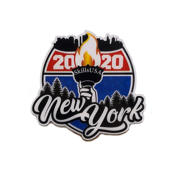 Offset Full Color Lapel Pin - Offset Full Color Lapel Pin - Image 4 of 4