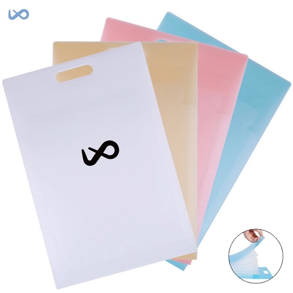 Portable A4 Plastic Office Clear File Folder
