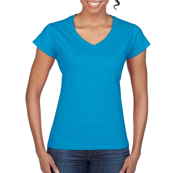 Printed Gildan Softstyle Ladies V-Neck Tees - Printed Gildan Softstyle Ladies V-Neck Tees - Image 3 of 52