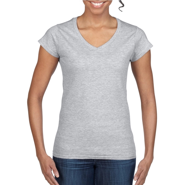 Printed Gildan Softstyle Ladies V-Neck Tees - Printed Gildan Softstyle Ladies V-Neck Tees - Image 5 of 52