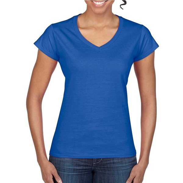 Printed Gildan Softstyle Ladies V-Neck Tees - Printed Gildan Softstyle Ladies V-Neck Tees - Image 7 of 52