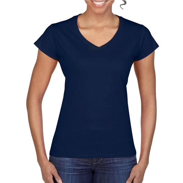 Printed Gildan Softstyle Ladies V-Neck Tees - Printed Gildan Softstyle Ladies V-Neck Tees - Image 9 of 52