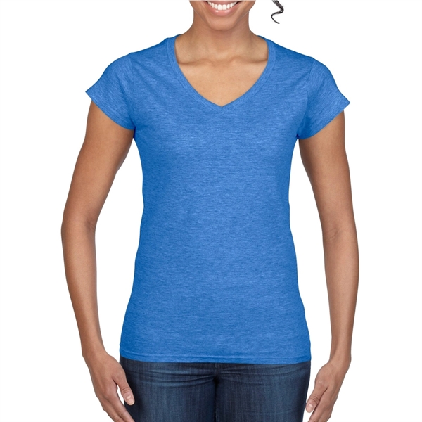 Printed Gildan Softstyle Ladies V-Neck Tees - Printed Gildan Softstyle Ladies V-Neck Tees - Image 11 of 52