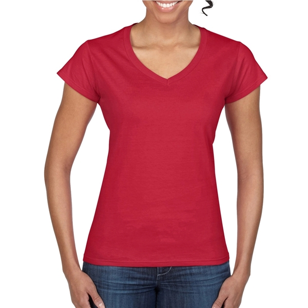 Printed Gildan Softstyle Ladies V-Neck Tees - Printed Gildan Softstyle Ladies V-Neck Tees - Image 19 of 52