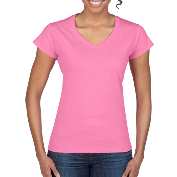 Printed Gildan Softstyle Ladies V-Neck Tees - Printed Gildan Softstyle Ladies V-Neck Tees - Image 25 of 52